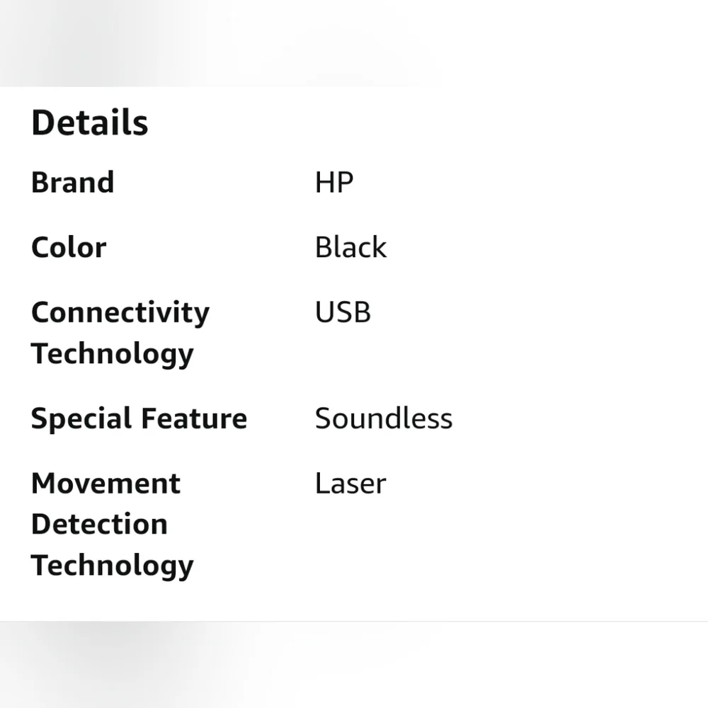 HP Wired USB Mouse X1500 (Black)